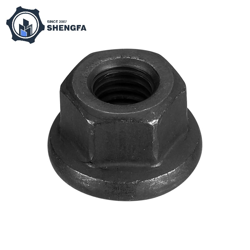 Tuerca hexagonal con brida